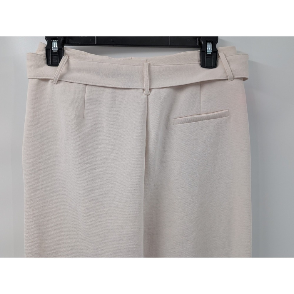 ASTR The Label Pants Women's size Small Belted Cropped Dress Pant‎ Cream - Picture 7 of 11